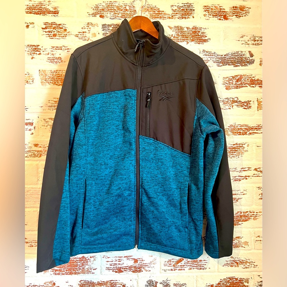 Reebok Softshell Fleece Polyester Jacket Utility … - image 1